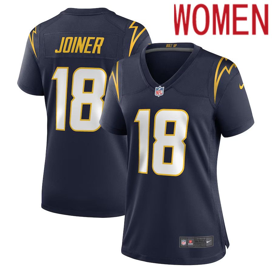 Women Los Angeles Chargers 18 Charlie Joiner Nike Navy Retired Player NFL Jersey